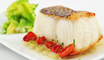 Beautifully Plated Chilean Sea Bass