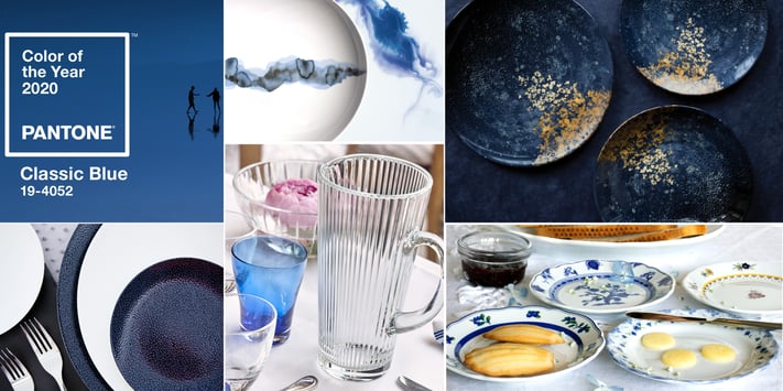 Classic Blue Porcelain and Glass Trends